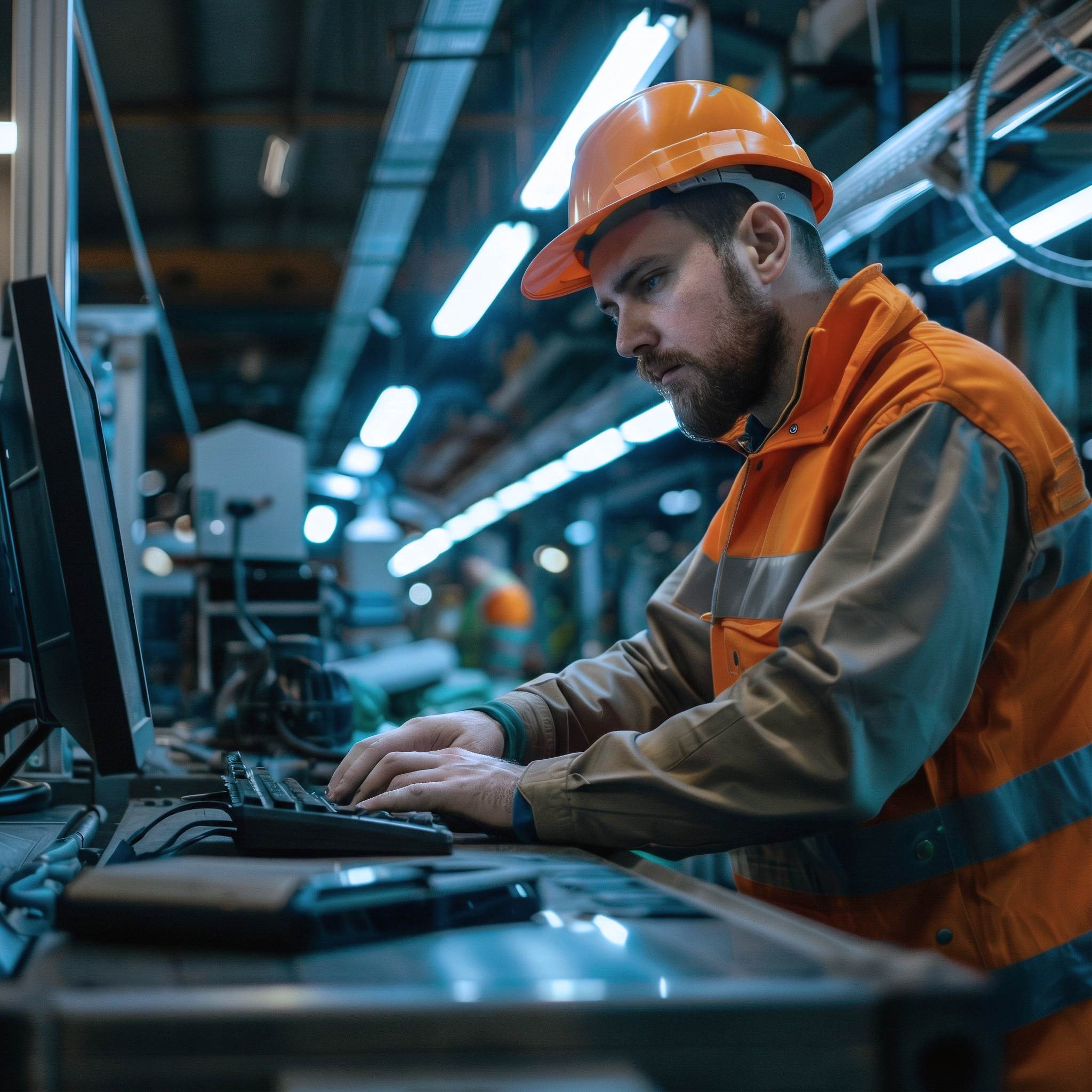 Maintenance technician at terminal